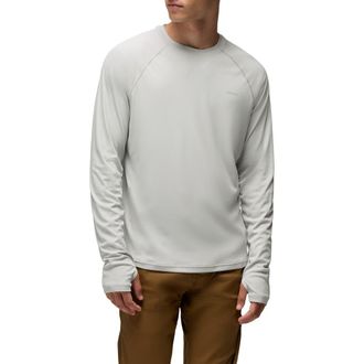 Prana Sol Shade Long Sleeve Performance T-Shirt in River Rock at Nordstrom, Size Xx-Large