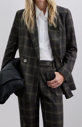 Scalpers Browncheck Blazer at Nordstrom, Size X-Large Eu