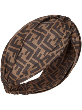 Fendi FF hoofdband - Bruin