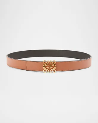 Loewe Anagram Reversible Leather Belt