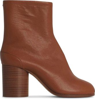 Maison Margiela Brown Leather Ankle Boots