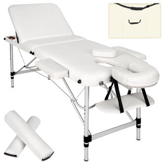 TecTake Massage Table Set in White