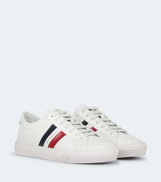 Moncler New Monaco leather sneakers