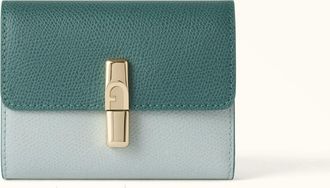Furla Iride Portafoglio Compatto S Edera Green Verde Pelle Stampata Donna