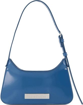 Acne Studios Womens Platt Micro Shoulder Bag Blue Calfskin