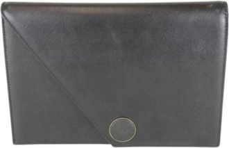 Saint Laurent Pre-owned Vintage Clutch - Dames - Vintage Clutch - Zwart - ONE Size - Leer - Vintage