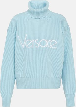 Versace Logo turtleneck sweater
