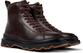 Camper Noray Combat Boot in Dark Brown at Nordstrom, Size 36