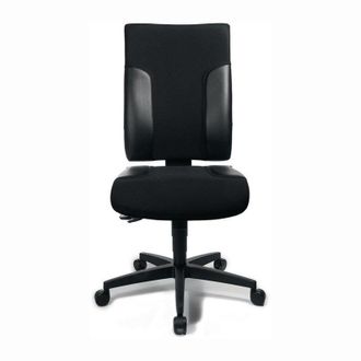 Topstar Silla Giratoria De Oficina Con Tecnolog&iacute;a Sincronizada Negro / Negro 420-540 Mm Sin Reposabrazos, Capacidad De Carga 110 Kg
