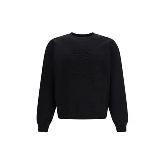 Gucci Black Cotton Mens Sweatshirt
