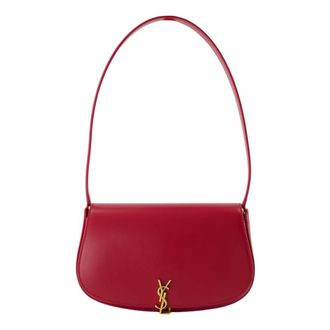 Saint Laurent Mini Voltaire Shoulder Bag - female - Saint Laurent - Shoulder Bags - Red - ONE SIZE - Bags