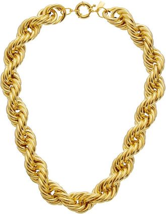 Kenneth Jay Lane 20K Plated Collar Necklace