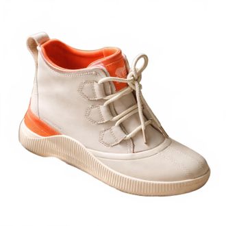 Sorel Womens Out N About Iii Classic Wp Bootie In Bleached Ceramic, Omptimized Orange