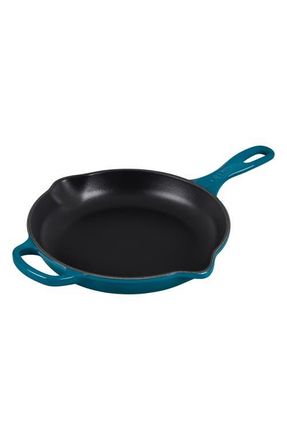 LE CREUSET Signature 9-Inch Enamel Cast Iron Skillet in Deep Teal at Nordstrom