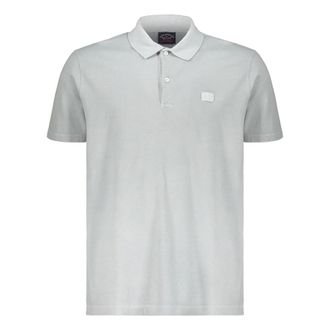 Paul & Shark Paul & Shark, Polo Shirts, male, Gray, Size: 2XL Contrast Fluo Polo