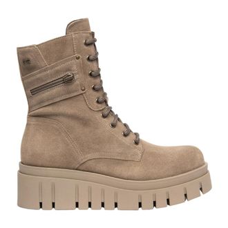Nero Giardini Bot&iacute;n militar con plataforma - Shoes - Mujer - Beige - 37 EU