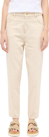 Mustang Mom-Jeans MUSTANG Damen Style Charlotte Tapered, Damen, Gr. 26, L&auml;nge 34, weiss (2014 sanftes wei&szlig;), Denim/Jeans, 100% Baumwolle, unifarben, bequem, J