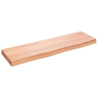 vidaXL Piano Bagno Marrone 100x30x(2-6) cm Legno Massello Trattato vidaXL