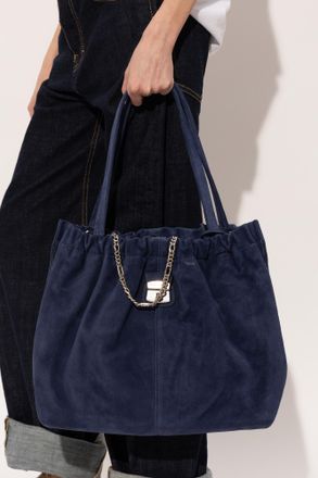 Marc Jacobs Shopper Bag The Suede Cristina, Womens, Navy Blue