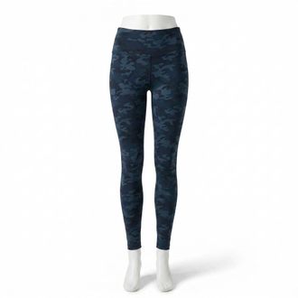 Spanx Womens Camouflage Leggings In Black And Gray