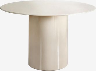 Sklum Mesa De Comedor Redonda &Oslash;120 Cm En Vidrio Templado Y Mdf Asgri Sklum