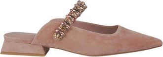 Alma En Pena Hoge hak schoen strass band - Dames - Muiltjes - Roze - 37 EU - Leer - Schoenen