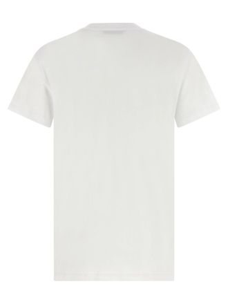 Max Mara Embroidered Logo Cotton T-shirt - White