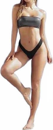 Mapalé Lala Two Piece Swimsuit In Grey Grey