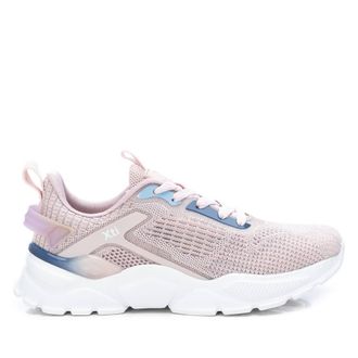 Xti Womens Nude Lace-Up Sport Sneakers 14077601