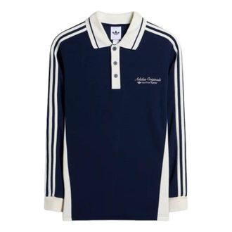 adidas Long Sleeved Poko Shirt Night Indigo Off White KW5687