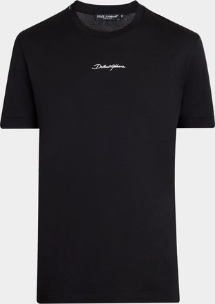 Dolce & Gabbana Mens Logo Crew T-Shirt
