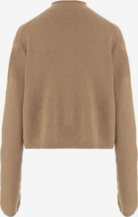 Khaite Womens Sweater Stretch Wool And Cashmere Beige