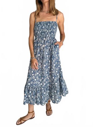 Ciao Lucia Umbria Semi-Sheer Dress In Tidepool