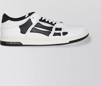 Amiri leather low-top sneakers contrast panels