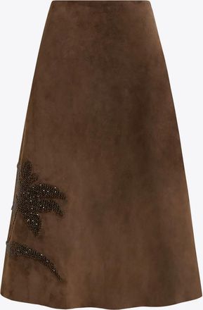 16Arlington Gonna midi Dafne - Marrone