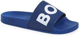 BOSS Sean Slide Sandal in Medium Blue at Nordstrom Rack, Size 13Us / 12Uk