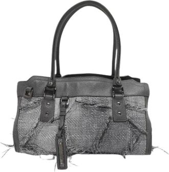 Burberry Pre-owned Leren Handtas - Dames - Vintage Handtas - Grijs - ONE Size - Leer - Vintage