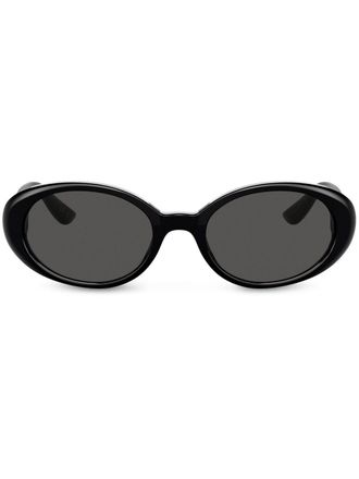 Dolce & Gabbana Eyewear Re-Edition DNA oval-frame sunglasses - Nero