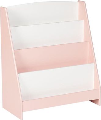 Beliani Beliani - Estanter&iacute;a Infantil De 4 Baldas Para Libros Expositor Para Habitaci&oacute;n Infantil De Mdf Rosa Pastel Liloet