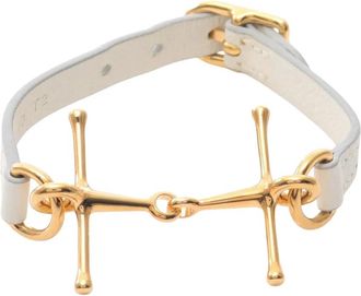 Herm&egrave;s Bracciale T2 in pelle Swift 2018 - Bianco