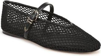 Favorite Daughter Margot Mesh Mary Jane Flat in Black at Nordstrom, Size 8.5