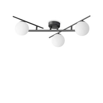 Netlighting Atlas 3 Light Globe Ceiling Light Black