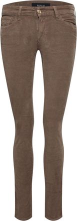 Replay Womens New Luz Skinny-Fit Jeans in Beige Cotton - Size 26W/30L