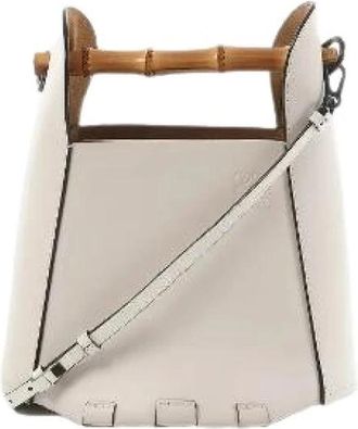 Loewe Pre-owned Bamboo Bucket - Dames - Vintage Tas - Beige - ONE Size - Leer - Vintage