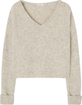 American Vintage V-neck knitted sweater - Toni neutri