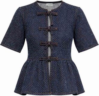Ganni Blusa Peplum