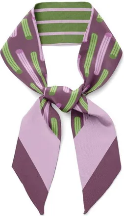 Centinelle Churros Twilly Ribbon Scarf in Brown at Nordstrom