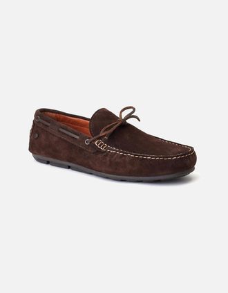 base Mens Base London Brooks Leather Mens Burnt Brown Standard Loafers - Size: 10