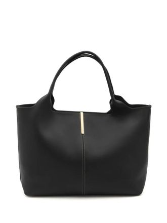 Tod's Black Medium Leather Tote