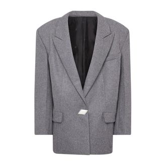 The Attico Dames, Jassen, Grijs, Maat: S Wol